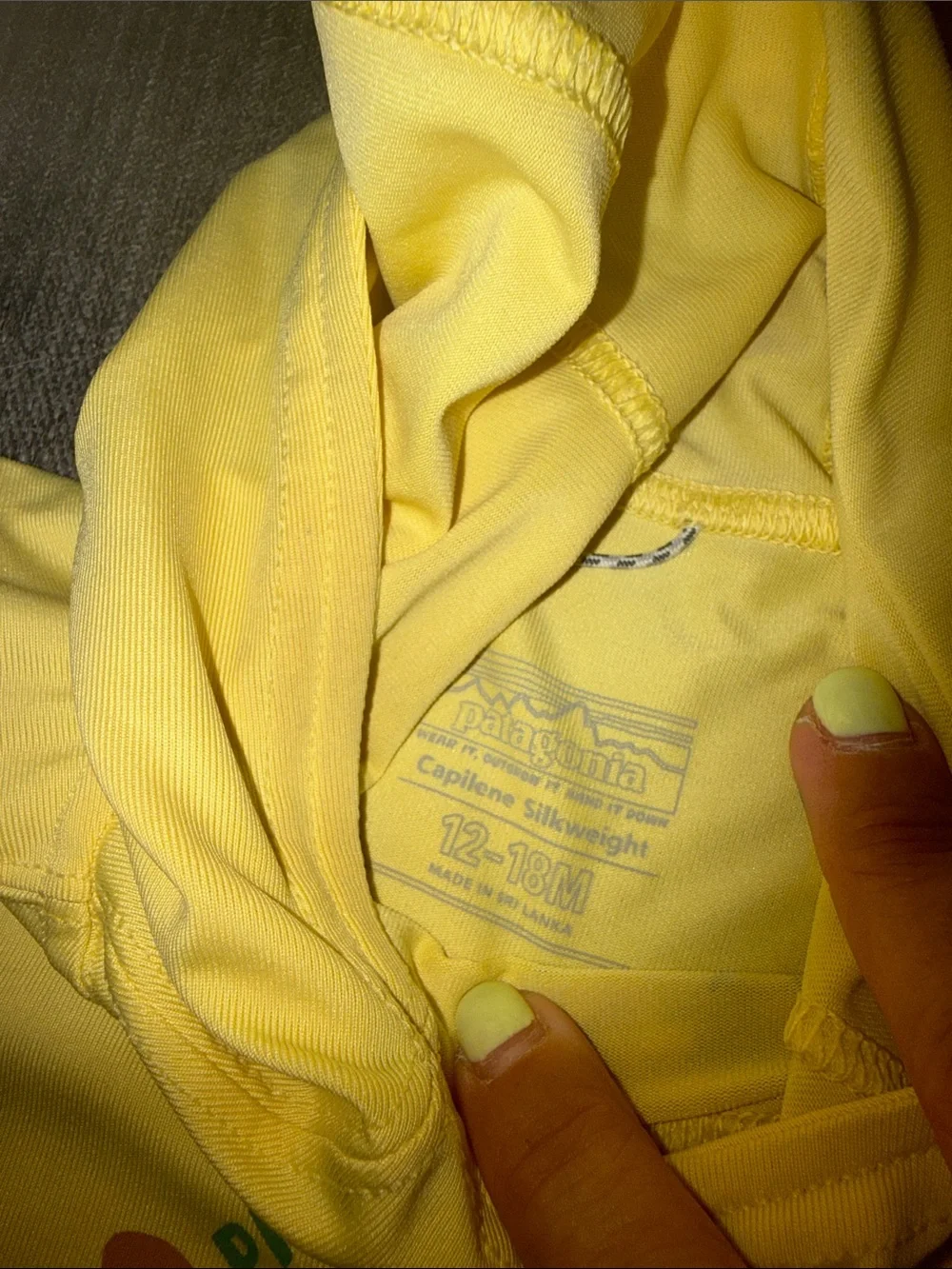 Patagonia Yellow Hoodie with Red, Blue & Yellow Colorblock Swim Shorts
